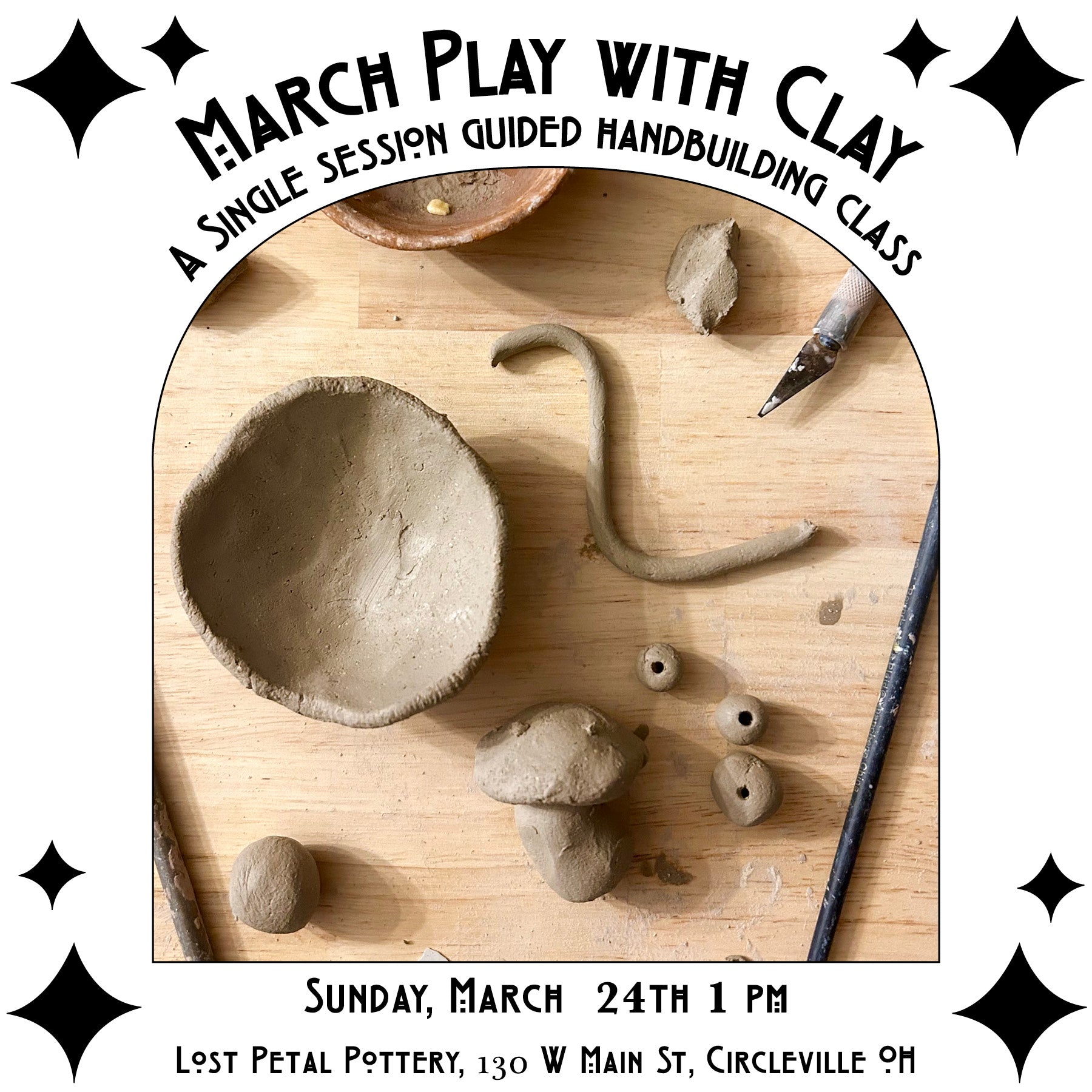 3/24 March Play With Clay - A Healing Playtime Evening for Adults