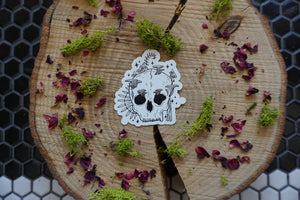 3" Skull & Mushroom Sticker