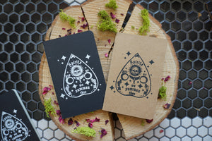 Ouija Planchette Mini Notebook - Hand Printed