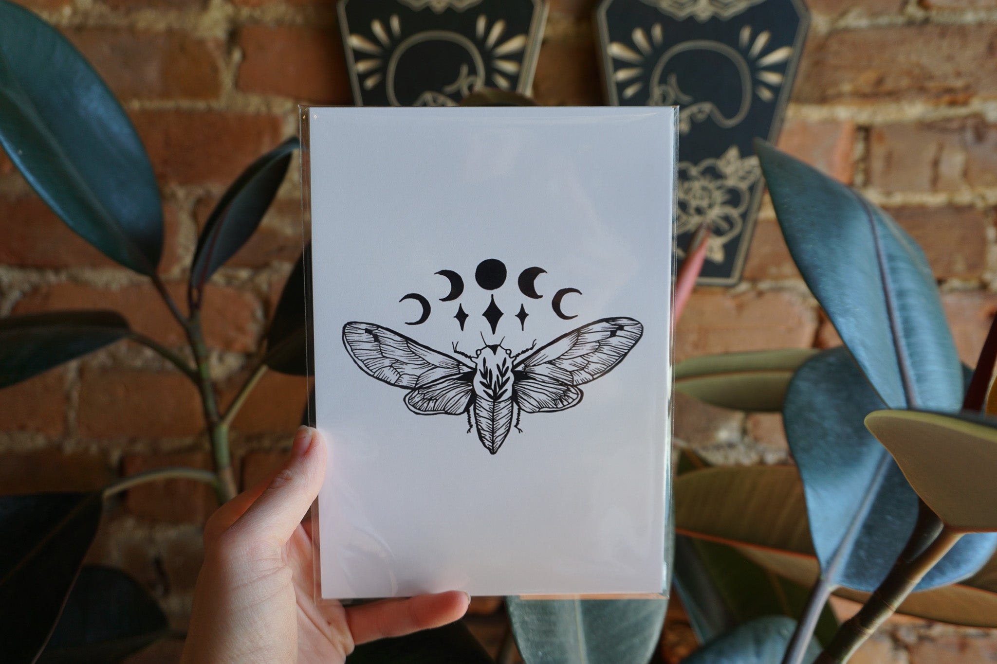 Cicada Moon Print