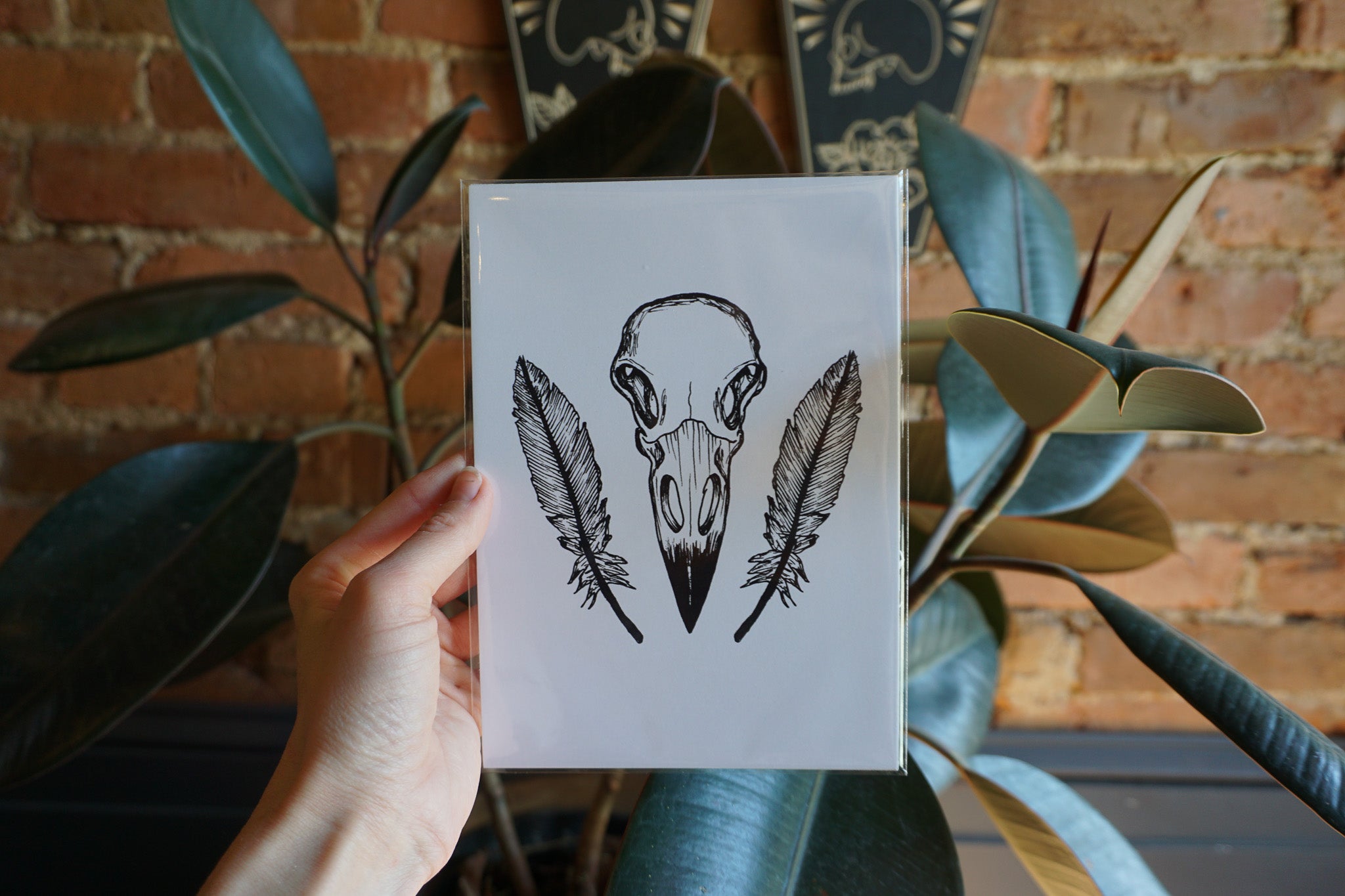 Crow Skull Print