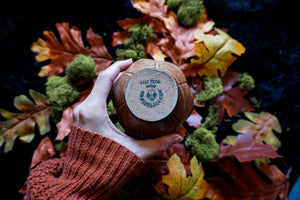 10oz Pumpkin Wine Glass - Spice Glaze