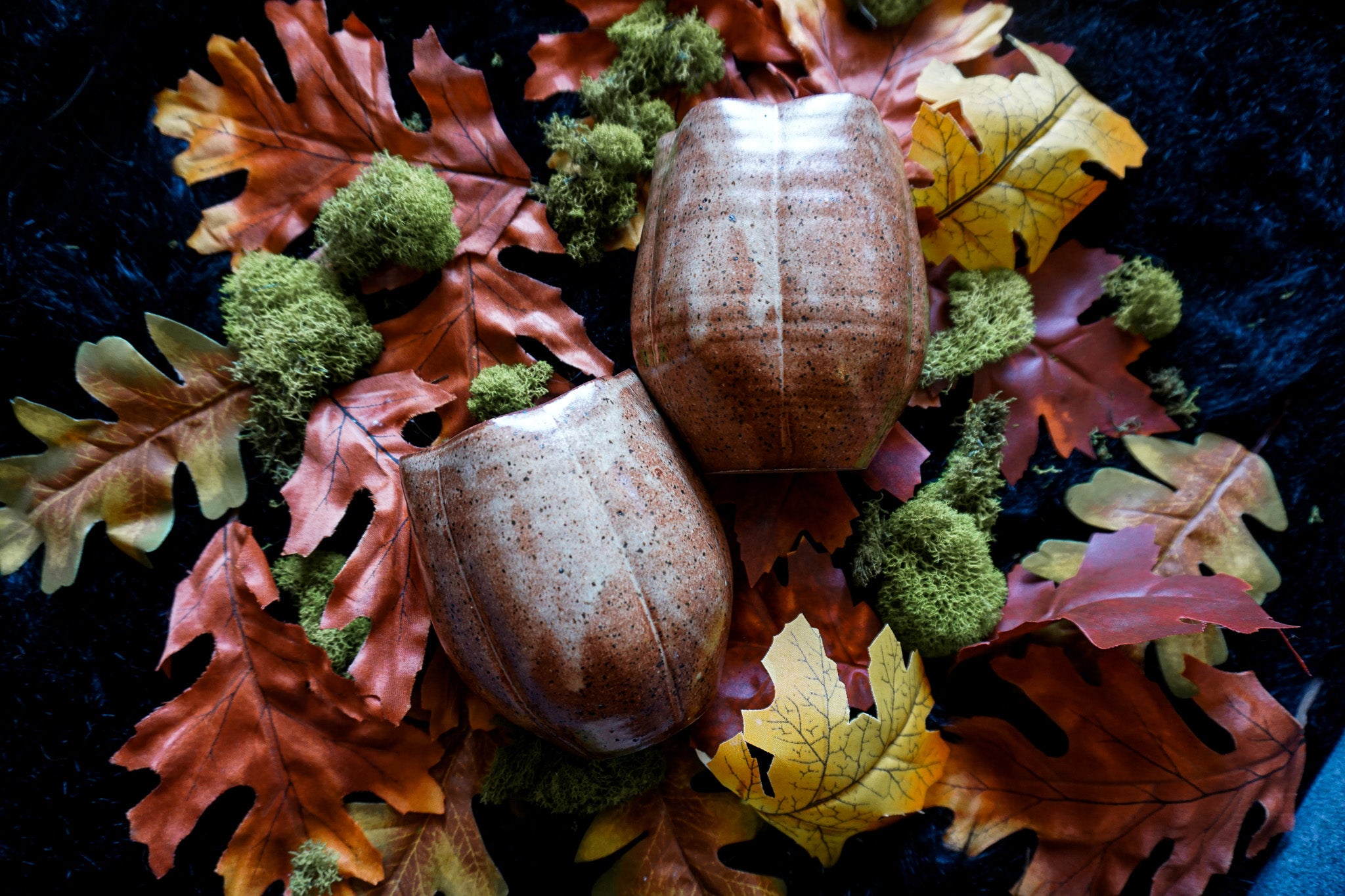 10oz Pumpkin Wine Glass - Spice Glaze