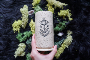 14oz Flower Design Tumbler