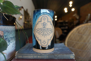 14oz Moth Frame Tumbler in Blue Glaze