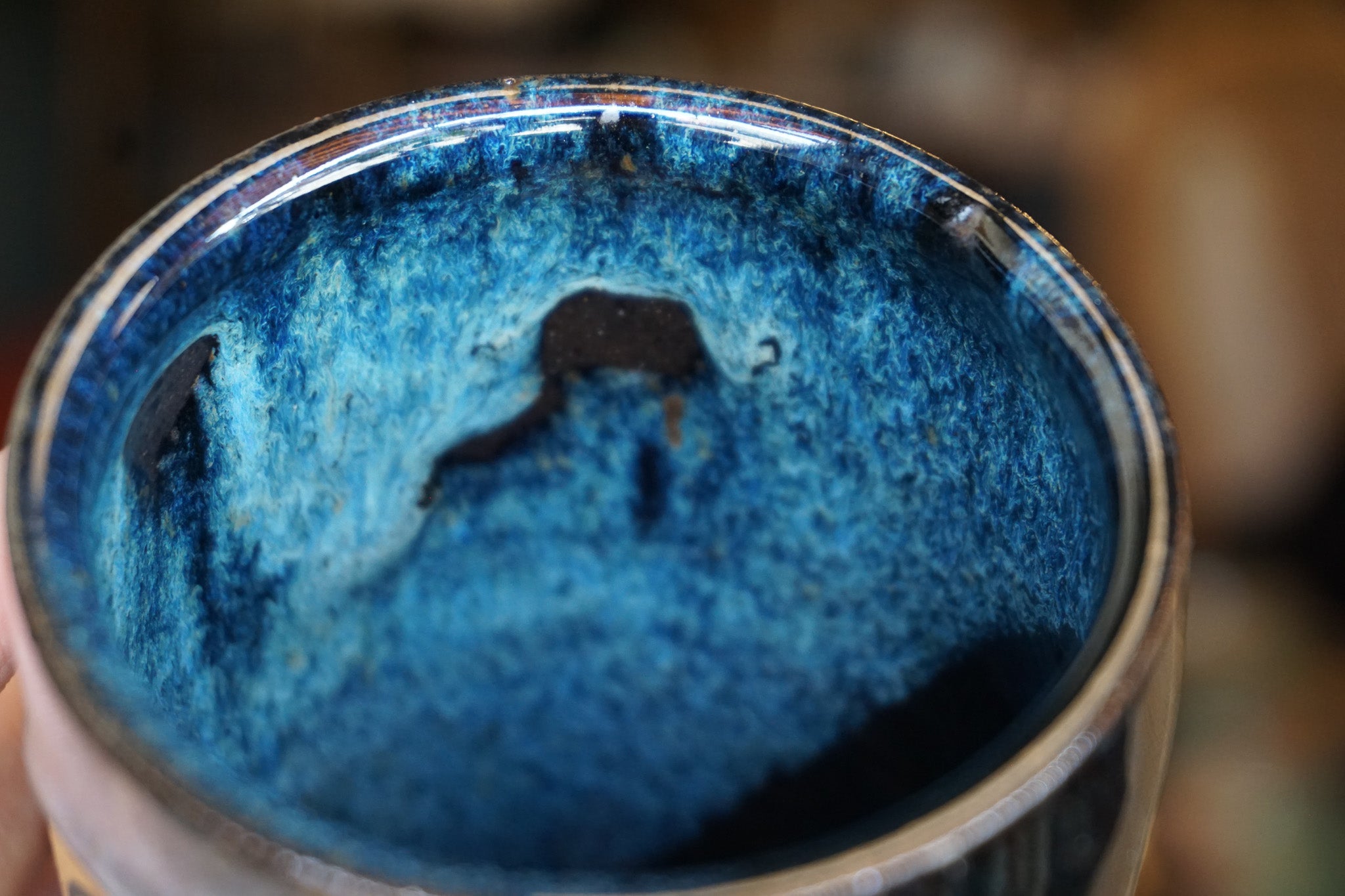 14oz Moth Frame Tumbler in Blue Glaze