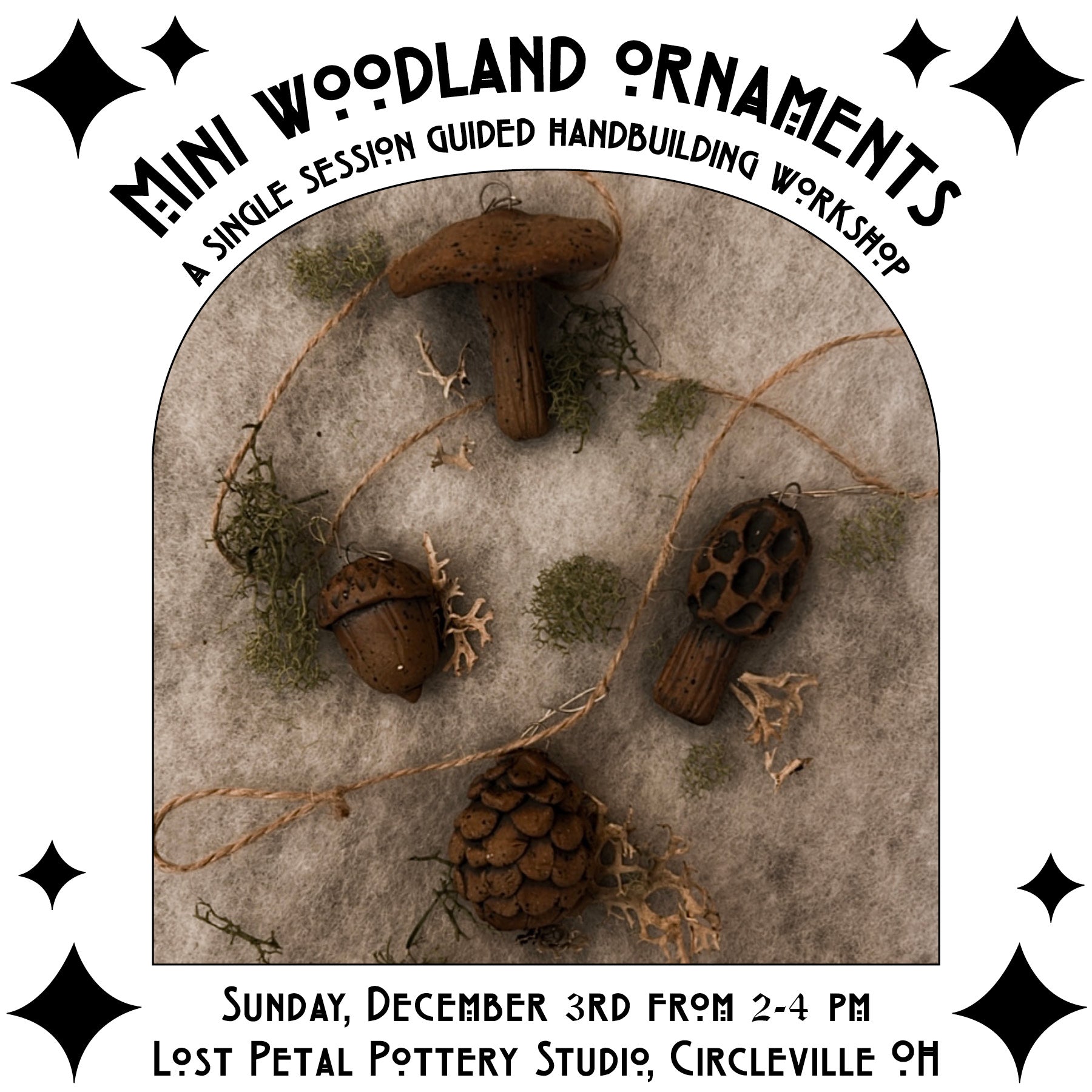 12/3 Mini Woodland Ornament Workshop