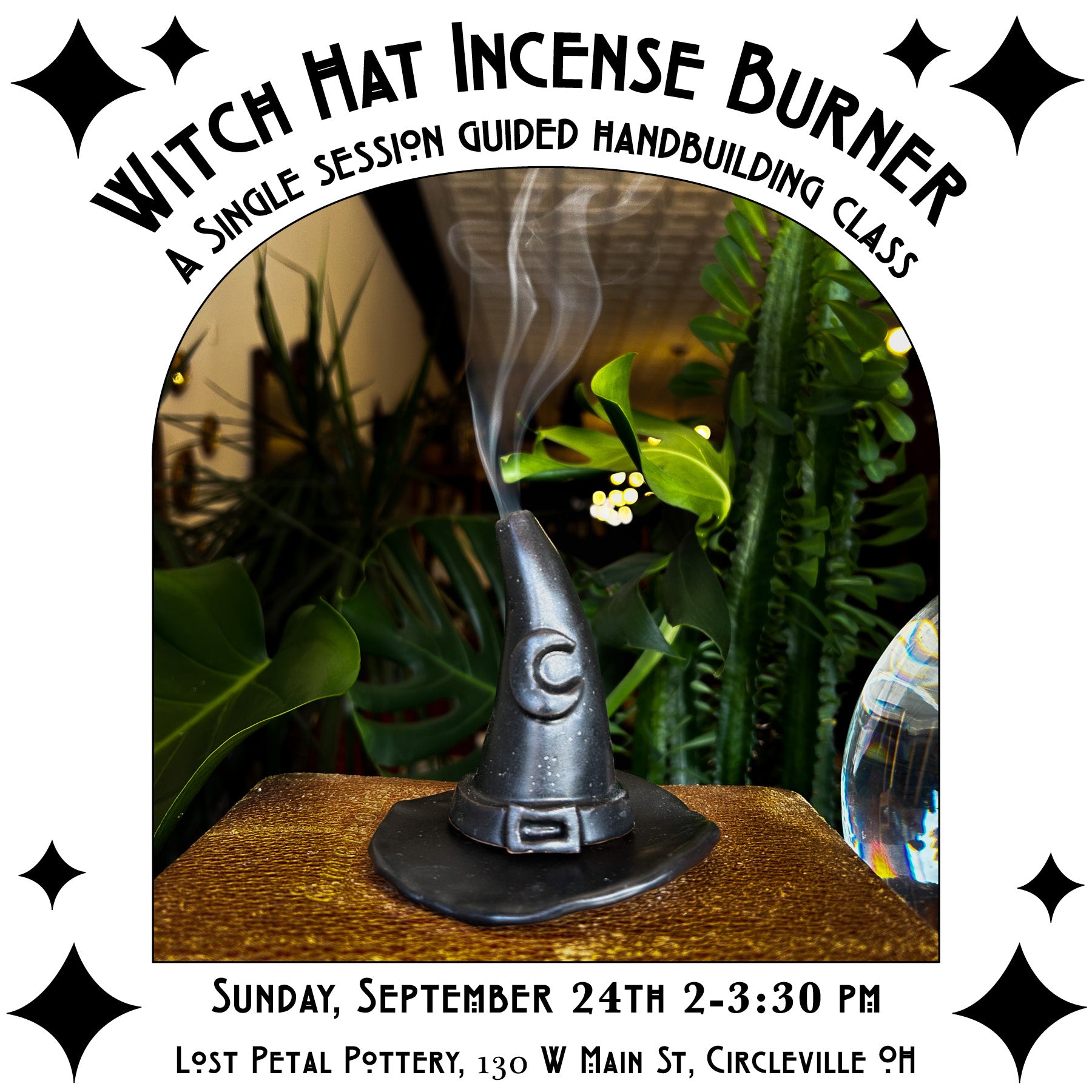 Witch's Hat Incense Burner Workshop
