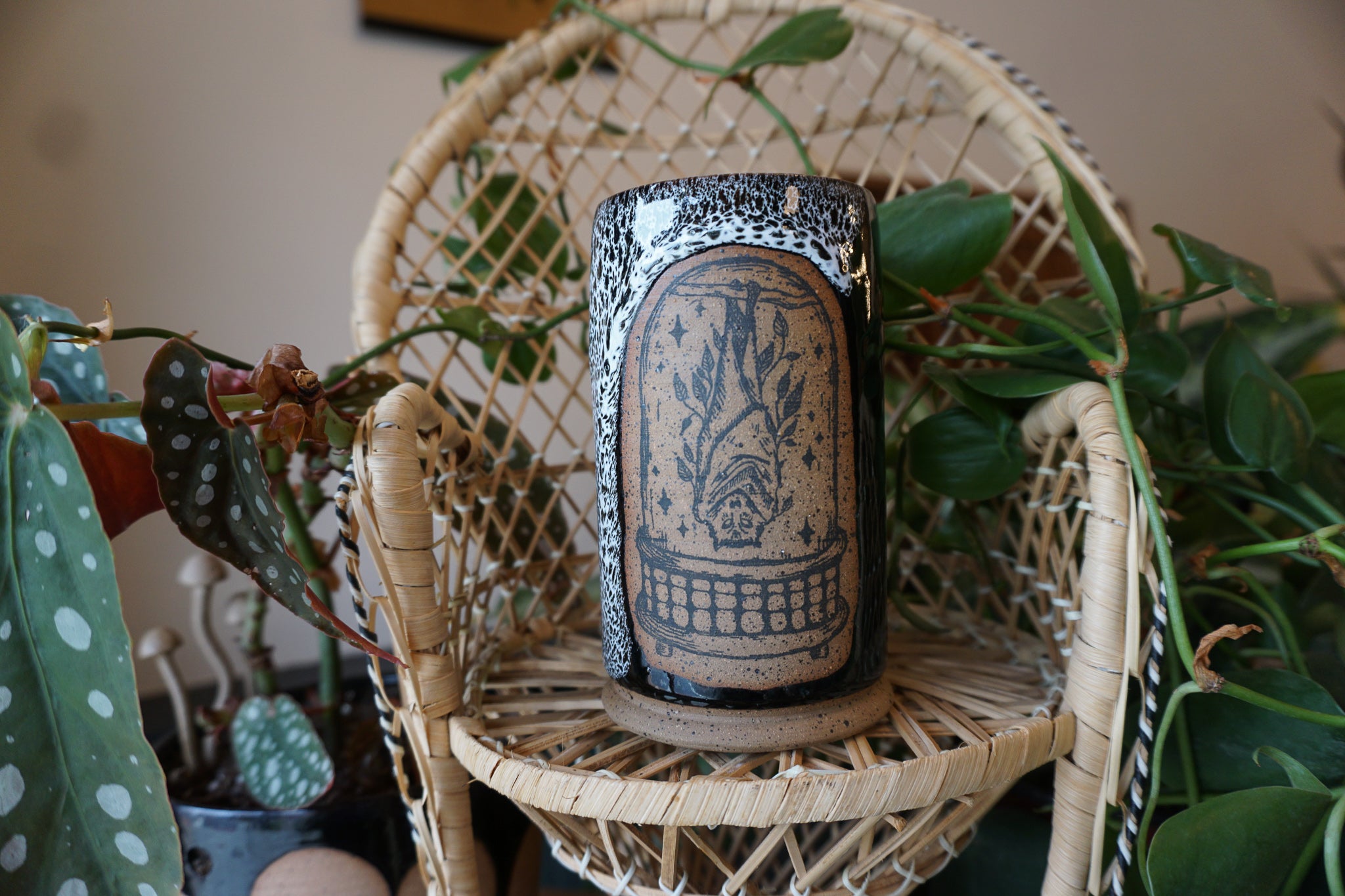 12oz Domed Bat Tumbler
